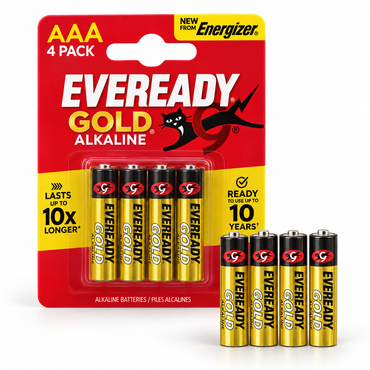 Pilas Alcalinas Eveready Gold AA / AAA – Pack 40 Unidade