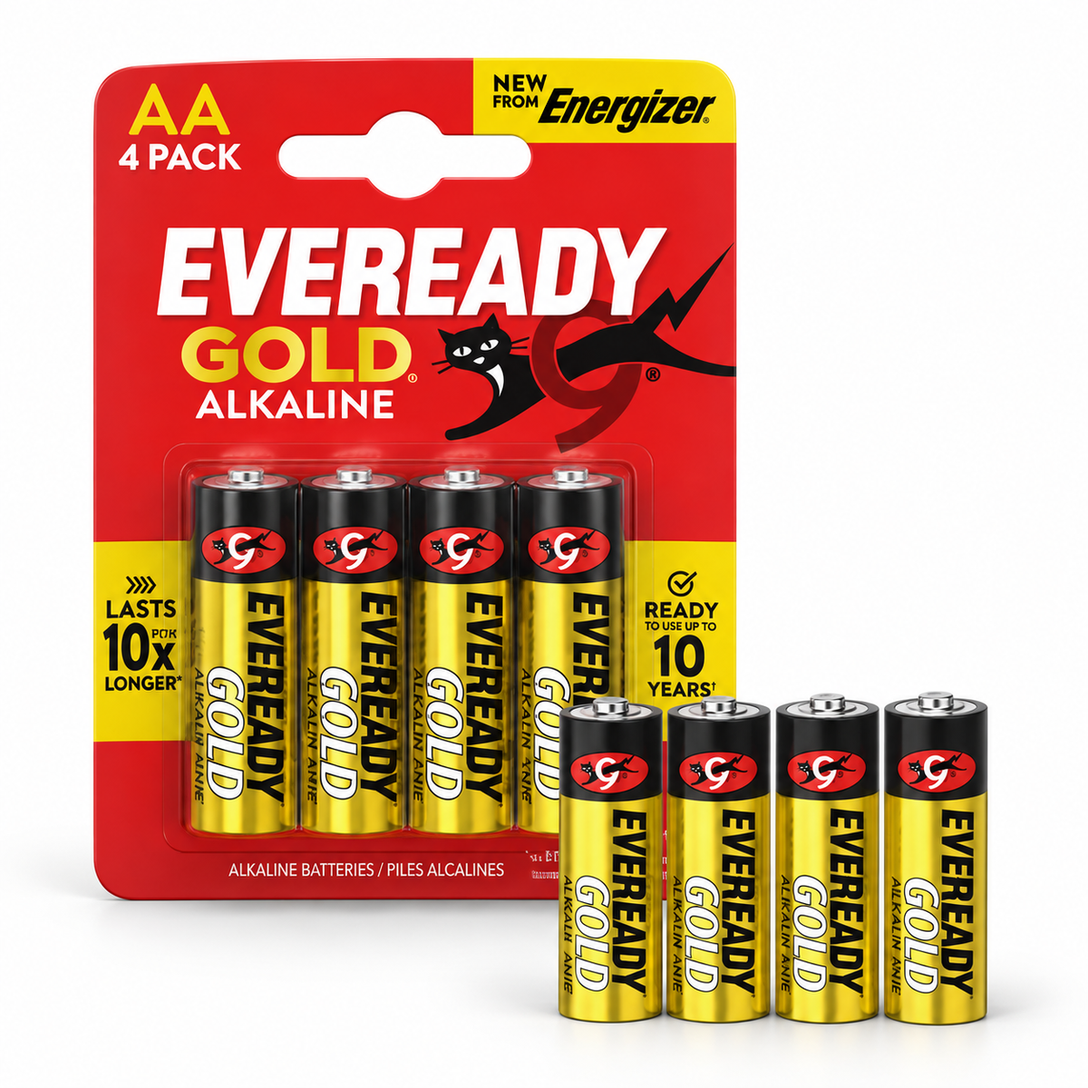 Pilas Alcalinas Eveready Gold AA / AAA – Pack 40 Unidade